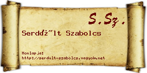 Serdült Szabolcs névjegykártya